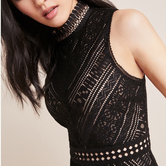 ❌SOLD❌ Anthropologie Medium Bella Lace Minidress - Picture 3 of 12